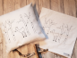 Preview: Reh im Wald - redwork Stickdatei